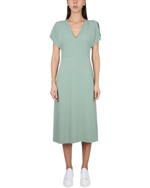 BOSS V-Neck Dress - Green