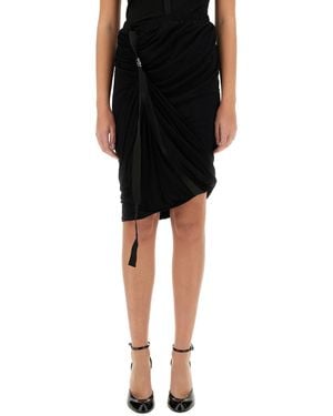 Helmut Lang Wind" Skirt - Black