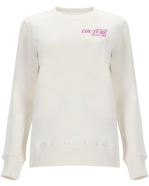 Versace Jeans Couture Felpa Con Stampa - White