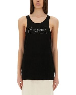 Maison Margiela Viscose Top - Black