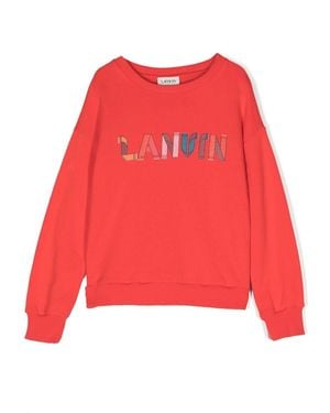 Lanvin Sweatshirt With Logo - Red