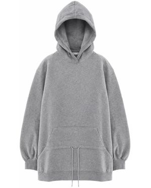T By Alexander Wang Solid Hood Mini Dress - Grey