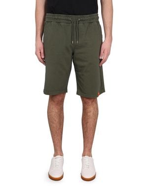 Aspesi Bermuda Shorts With Adjustable Waistband - Green