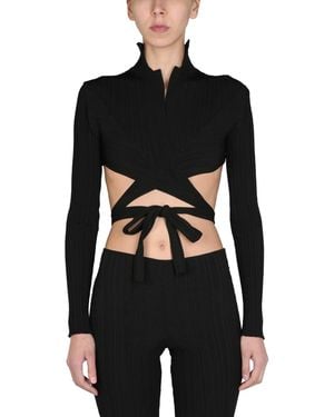 Philosophy Di Lorenzo Serafini Knitted Heartwarmer Top - Black