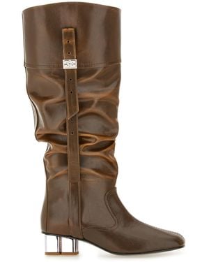 Ganni Slouchy Boot "Butterfly" - Brown
