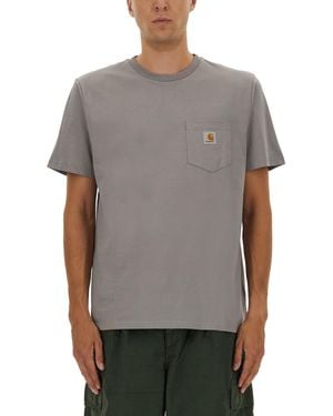 Carhartt T-Shirt With Pocket - Gray