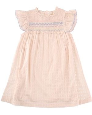 Louise Misha Vestito Con Ricamo - Pink