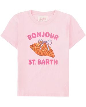 MC2 Saint Barth T-Shirt "Bonjour" - Pink