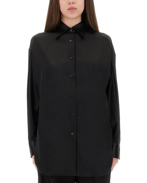 Tom Ford Shiny Silk Satin Shirt - Black
