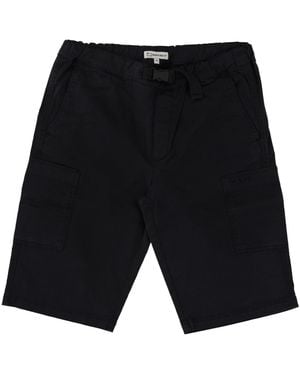 Woolrich Wool Twill Shorts For Boys, Classic Fit - Black