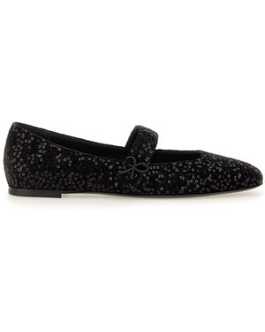 Roberto Festa Ballerina With Rhinestones - Black