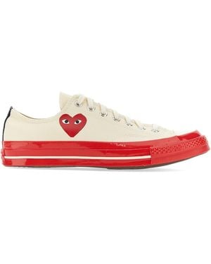 COMME DES GARÇONS PLAY Heart Print Trainer - Pink