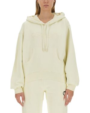 Off-White c/o Virgil Abloh Oversized Cotton Sweatshirt - White