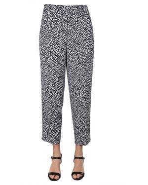 MICHAEL Michael Kors Straight Fit Trousers With Belt - Grey