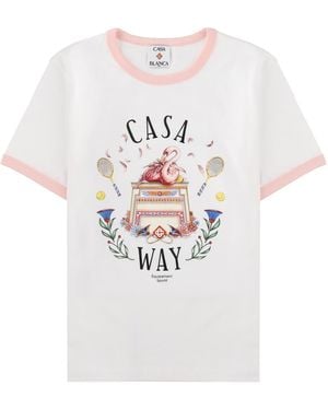 CASABLANCA T-Shirt "Casa Way" - White