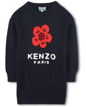 KENZO Dress With Logo - Blue