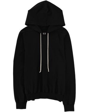 Rick Owens Temple Of Love Jersey Hoodie - Black
