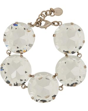 Moschino Rhinestone Bracelet - White