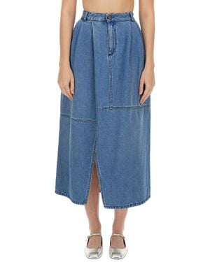 Alysi Midi Skirt - Blue