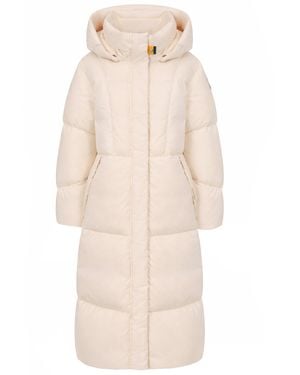 Parajumpers Long Coat Liu Polyamide Trench & Raincoats - Natural