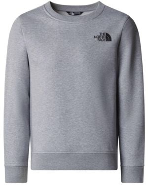 The North Face T Shirt With "Crew" Logo - Gray