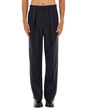 Tom Ford Pinstripe Trousers - Blue
