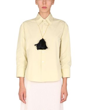 Jil Sander CAMICIA BOXY FIT IN COTONE BIOLOGICO - Neutro