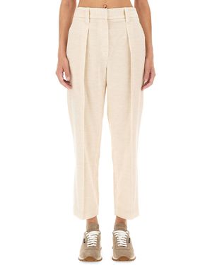 Brunello Cucinelli Pantalone Regular Fit - Neutro
