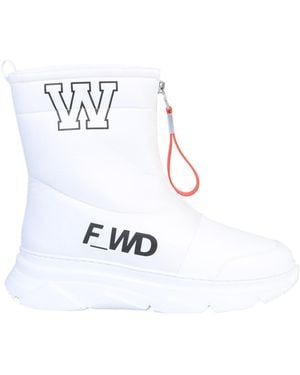 Forward Leather Boot - White