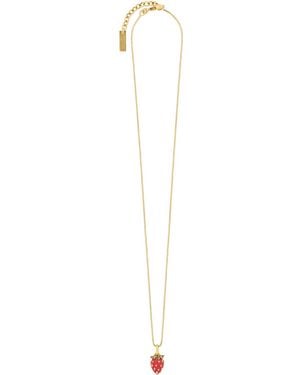 Saint Laurent Pendant Necklace - White