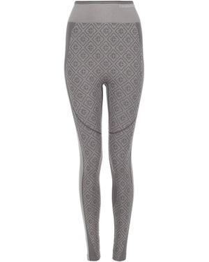 CASABLANCA Leggings Senza Cuciture Con Motivo Monogram - Grey