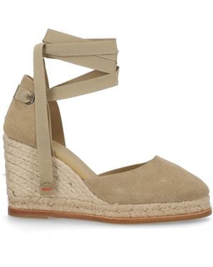 Castañer Castañer Bovine Leather Flat - Metallic