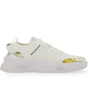 Versace Jeans Couture Trainer With Logo - White
