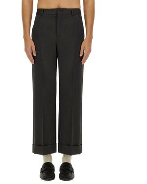 Valentino Grain De Poudre Trousers - Black