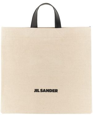 Jil Sander Medium Tote Handbag - Natural