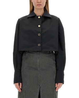 Patou Cropped Fit Mini Jacket - Black