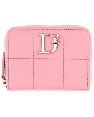 DSquared² Mini Logo Wallet - Pink