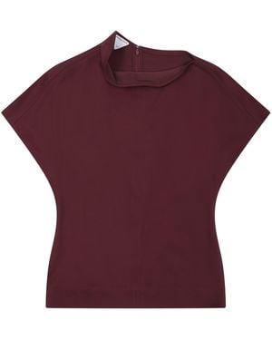 Bottega Veneta Draped Top - Purple