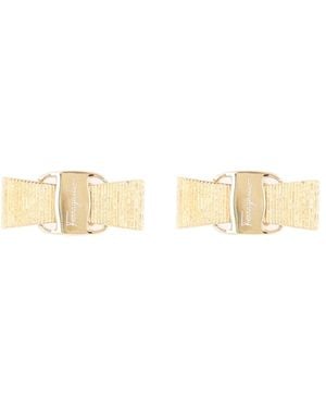 Ferragamo Vara Bow Earrings - Natural