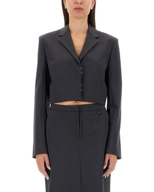 DIESEL Cropped Jacket - Black