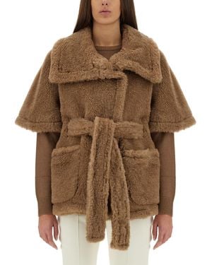Max Mara Alpaca And Cashmere "Teddy Bear" Coat - Brown
