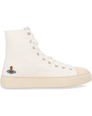 Vivienne Westwood Trainer Hight Top "Plimsoll" - Natural