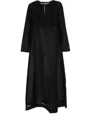 Tory Burch Linen Caftan - Black