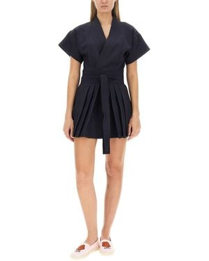 KENZO Mini Kimono Dress - Blue