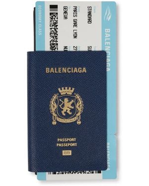 Balenciaga Passport Wallet - Blue