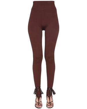 ANDREADAMO Ribbed Jersey LEGGINGS - Purple