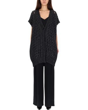Herno Vest With Perforated Workmanship - Black