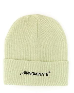 hinnominate Wool Hat With Logo - Yellow