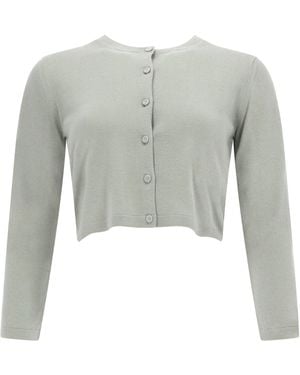 Max Mara Silk Cardigan - Grey