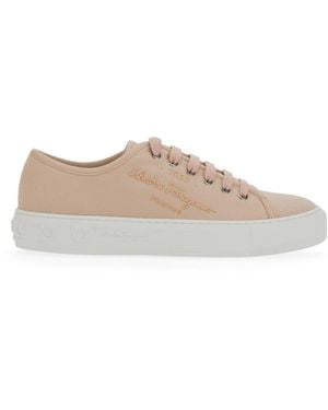 Ferragamo Low-Top Trainers With Subtle Logo - Multicolour